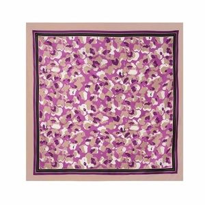 NWT Eric Bompard 100% Silk Scarf floral print